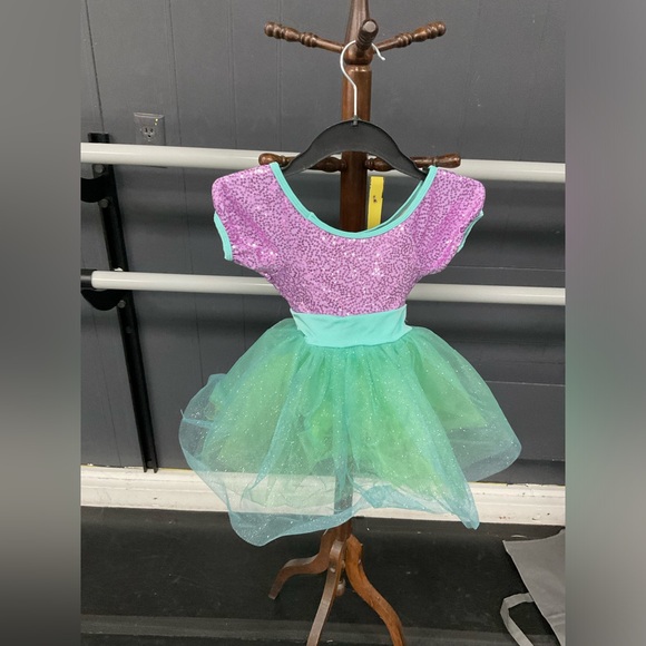 Lilac/Aqua Mermaid style Dance Costume- Revolution: under the Sea - Picture 2 of 3